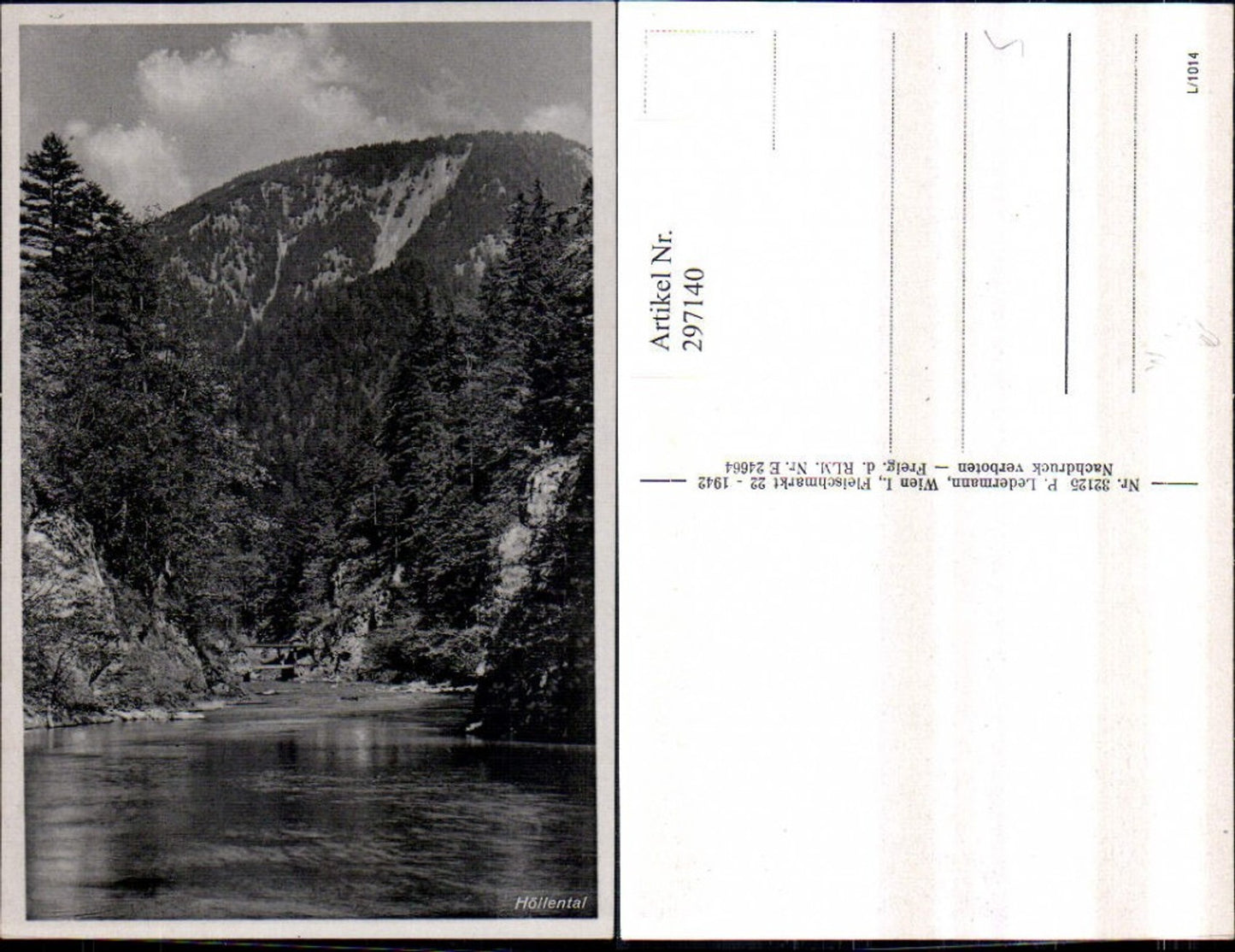 297140,Höllental Partie Fluss b. Naßwald Schwarzau im Gebirge