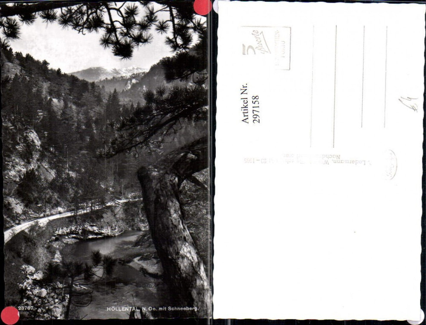 297158,Höllental Partie m. Schneeberg b. Naßwald Schwarzau