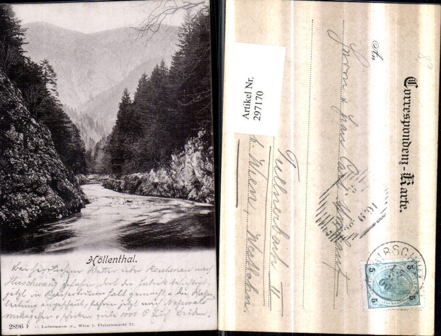 297170,Höllenthal Höllental Partie b. Naßwald Schwarzau