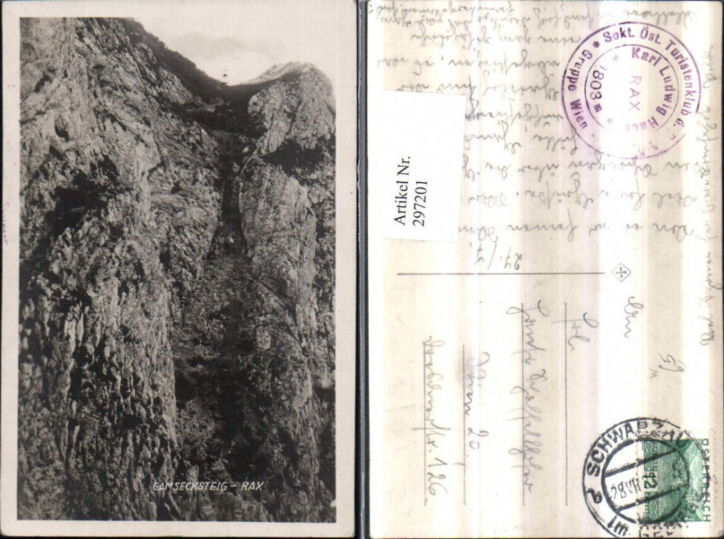297201,Rax Gamsecksteig b. Reichenau