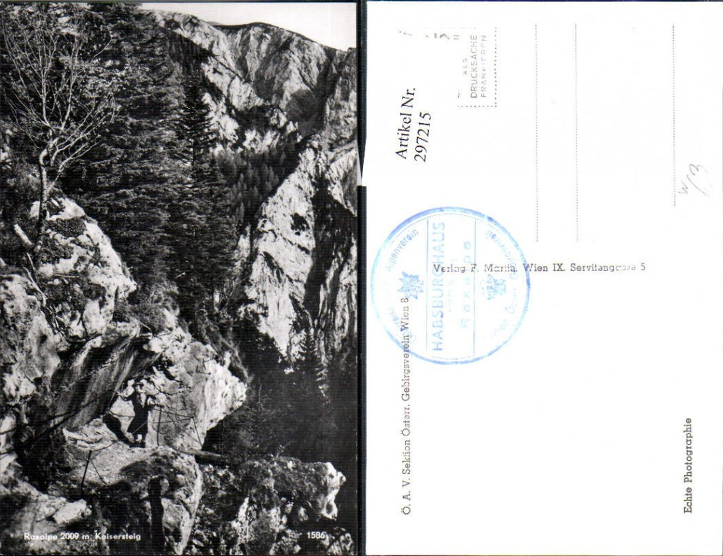 297215,Raxalpe Kaisersteig Partie Bergkulisse b. Reichenau