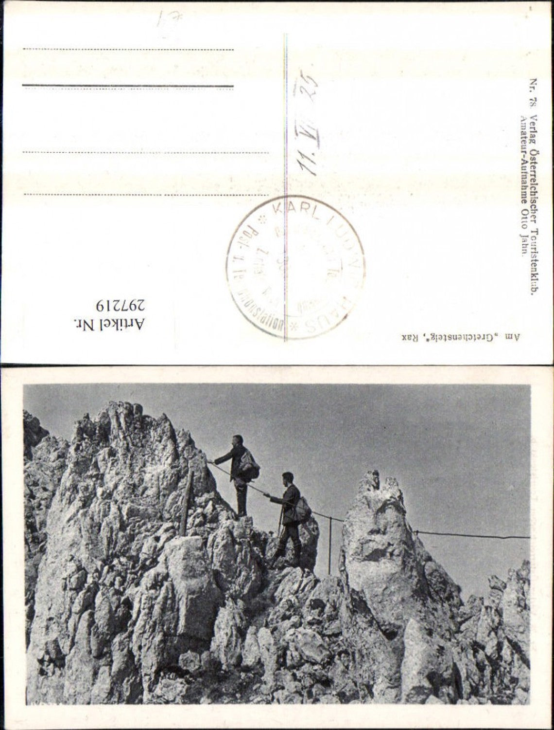 297219,Rax Am Gretchensteig b. Reichenau Bergsteiger