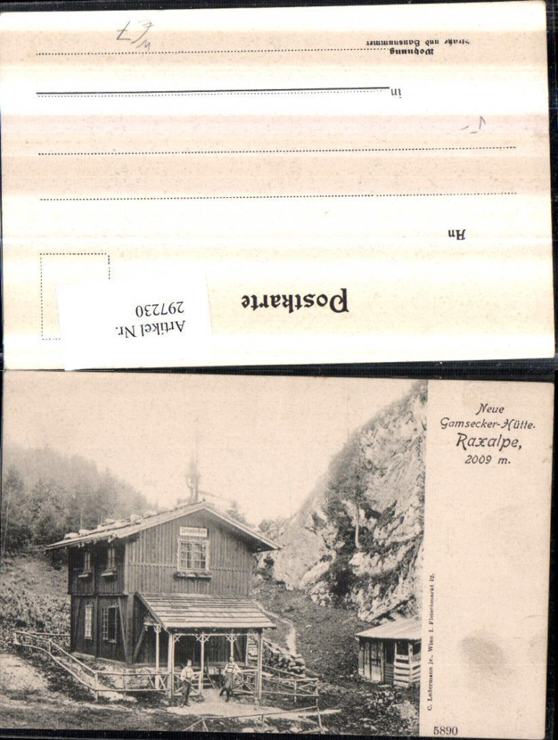 297230,Raxalpe Gamsecker-Hütte b. Schwarzau im Gebirge