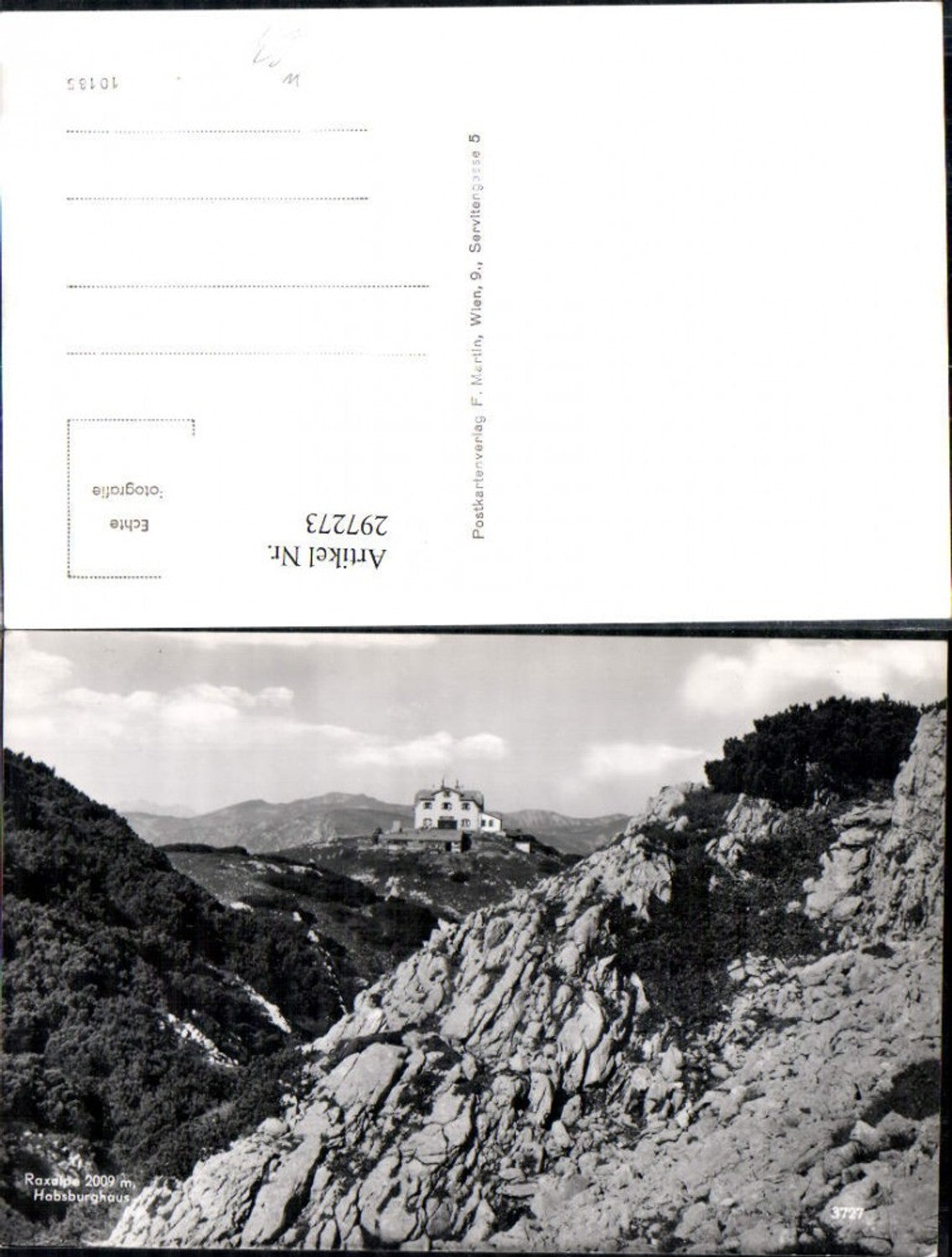 297273,Raxalpe Habsburghaus Berghütte Bergkulisse b. Hirschwang Schwarzau