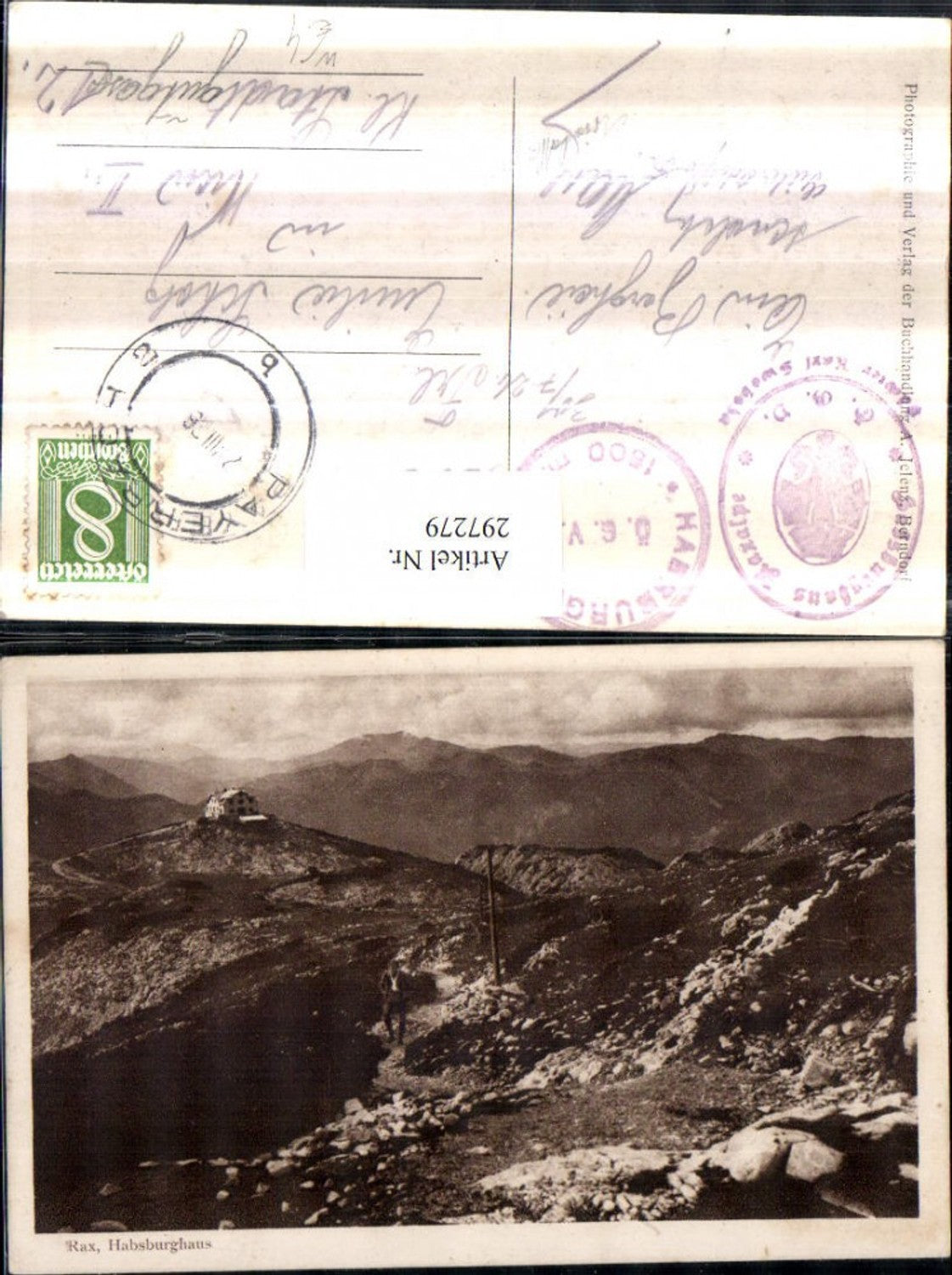 297279,Rax Habsburghaus Berghütte Bergkulisse b. Hirschwang Schwarzau
