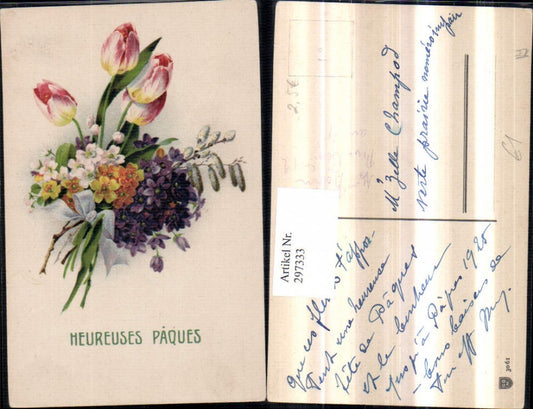 297333, Easter bouquet, flowers, tulips, violets