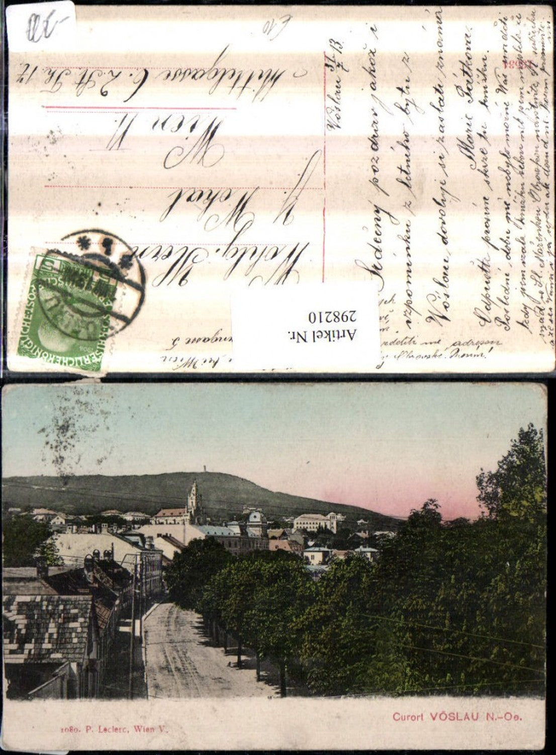 298210,Bad Vöslau Teilansicht Straße