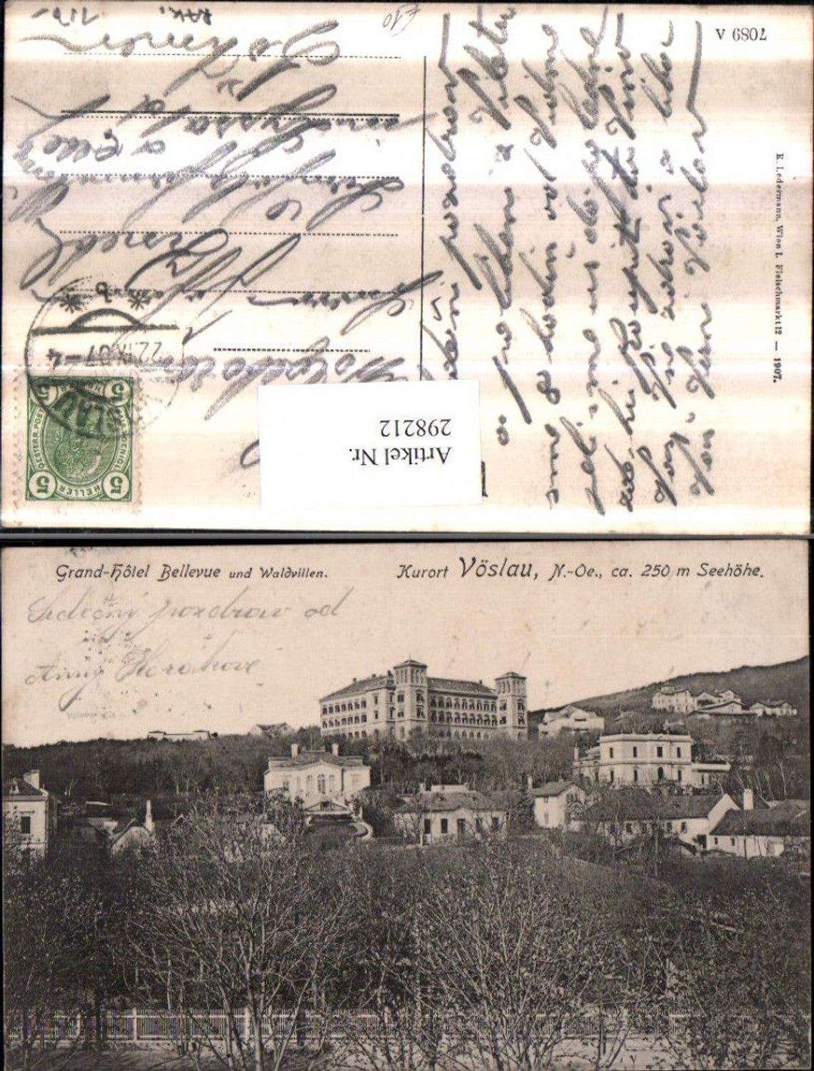 298212,Bad Vöslau Grand Hotel Bellevue u. Waldvillen