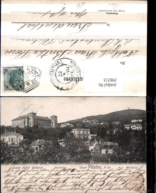 298213,Bad Vöslau Grand Hotel Bellevue m. Waldvillen u. Harzberg