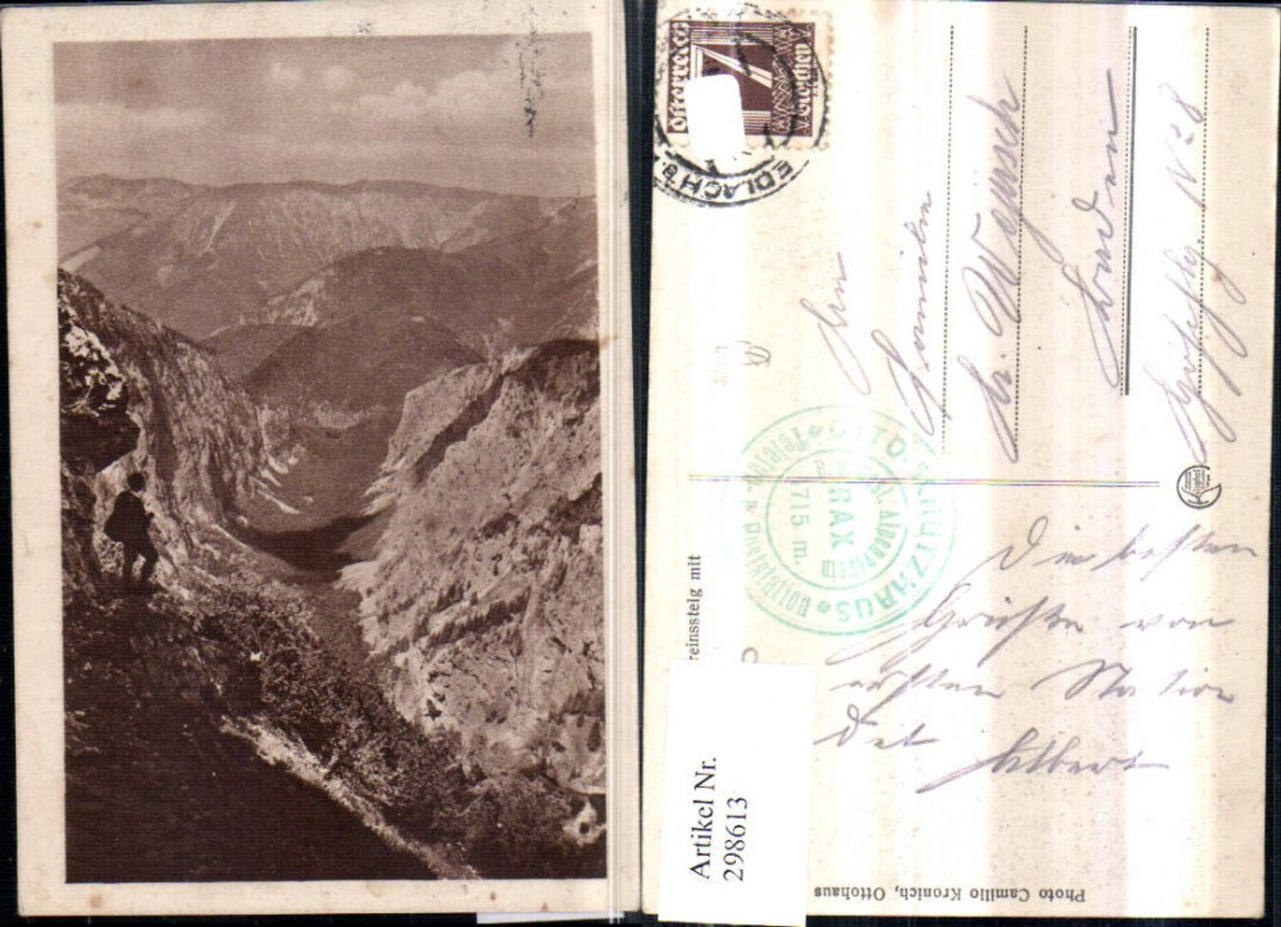 298613,Rax Großes Höllental Alpenvereinsteig Bergkulisse b. Schwarzau