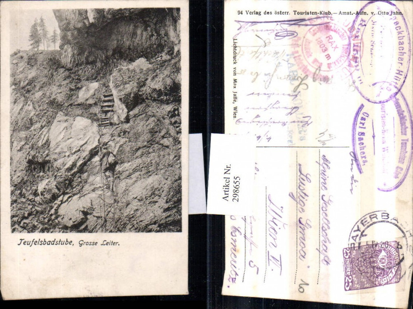 298655,Rax Teufelsbadstube b. Reichenau Große Leiter Bergsteiger