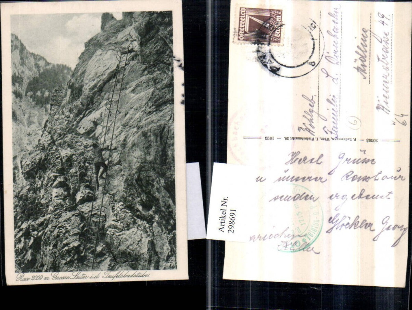 298691,Rax Teufelsbadstube b. Reichenau Große Leiter Bergsteiger