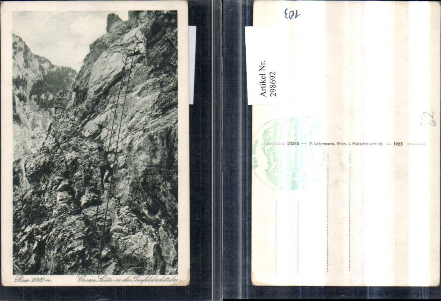 298692,Rax Teufelsbadstube b. Reichenau Große Leiter Bergsteiger