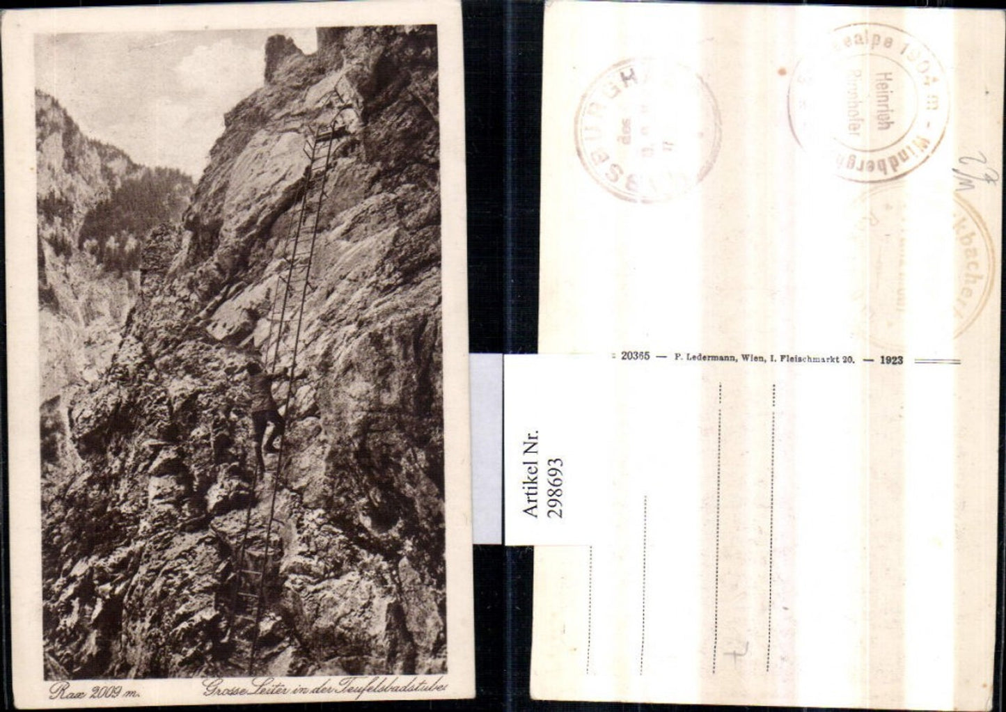 298693,Rax Teufelsbadstube b. Reichenau Große Leiter Bergsteiger