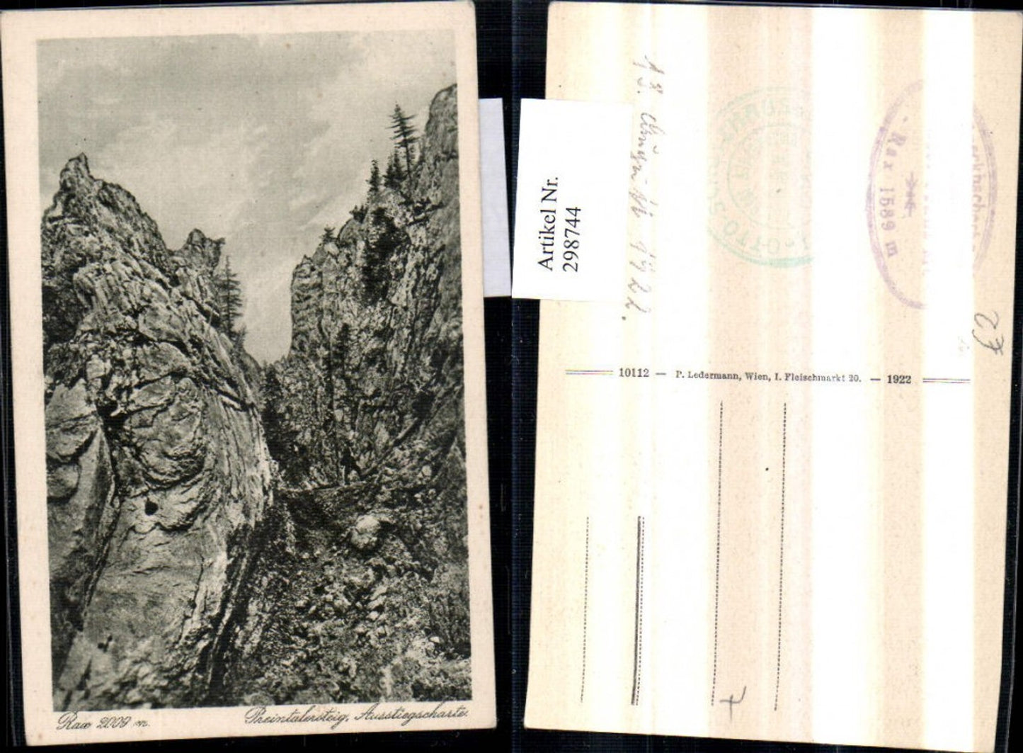 298744,Raxalpe Ausstiegspartie vom Preintaler-Steig b. Prein