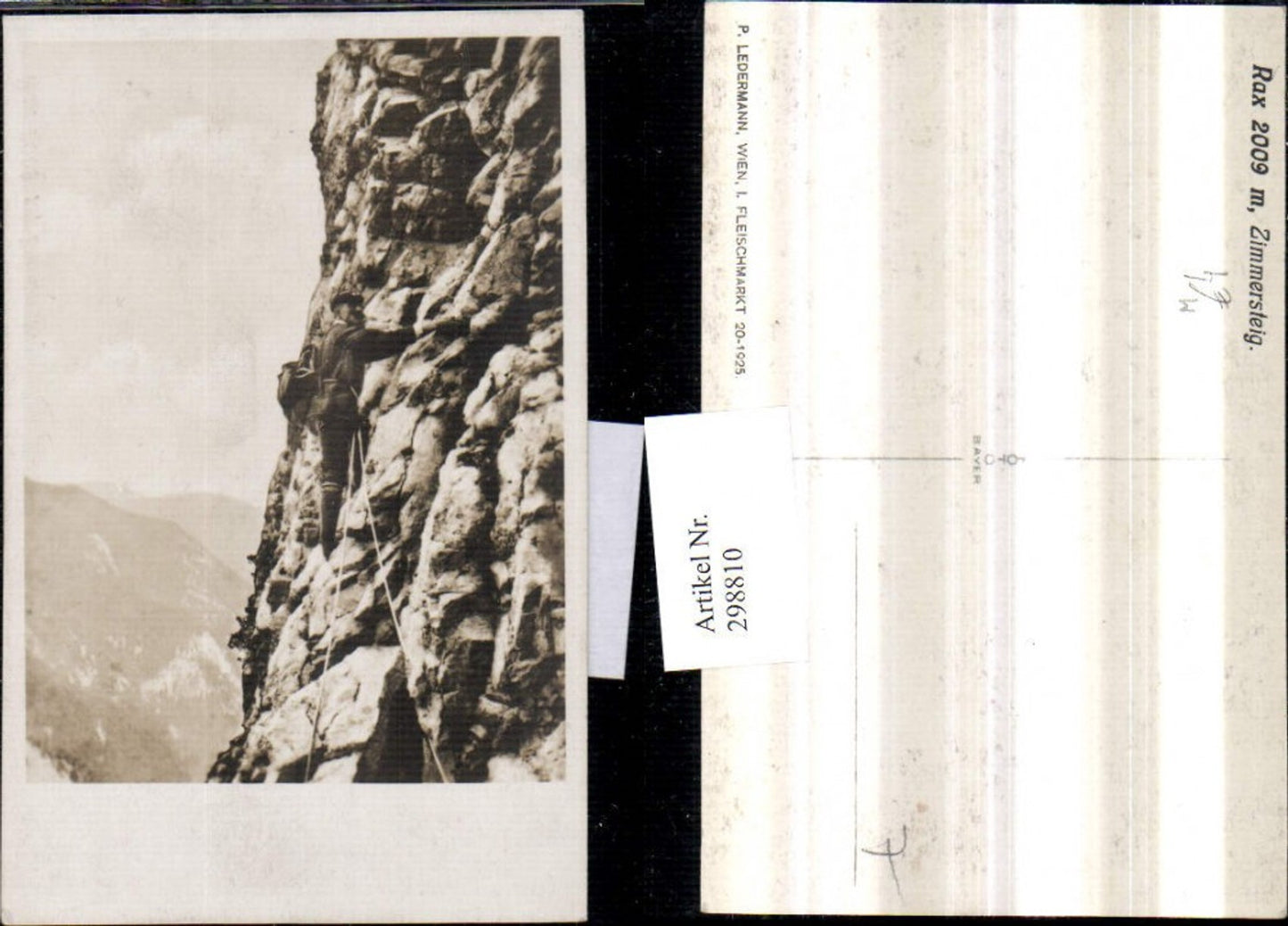 298810,Rax Zimmersteig Feldwand b. Reichenau Bergsteiger Kletterer