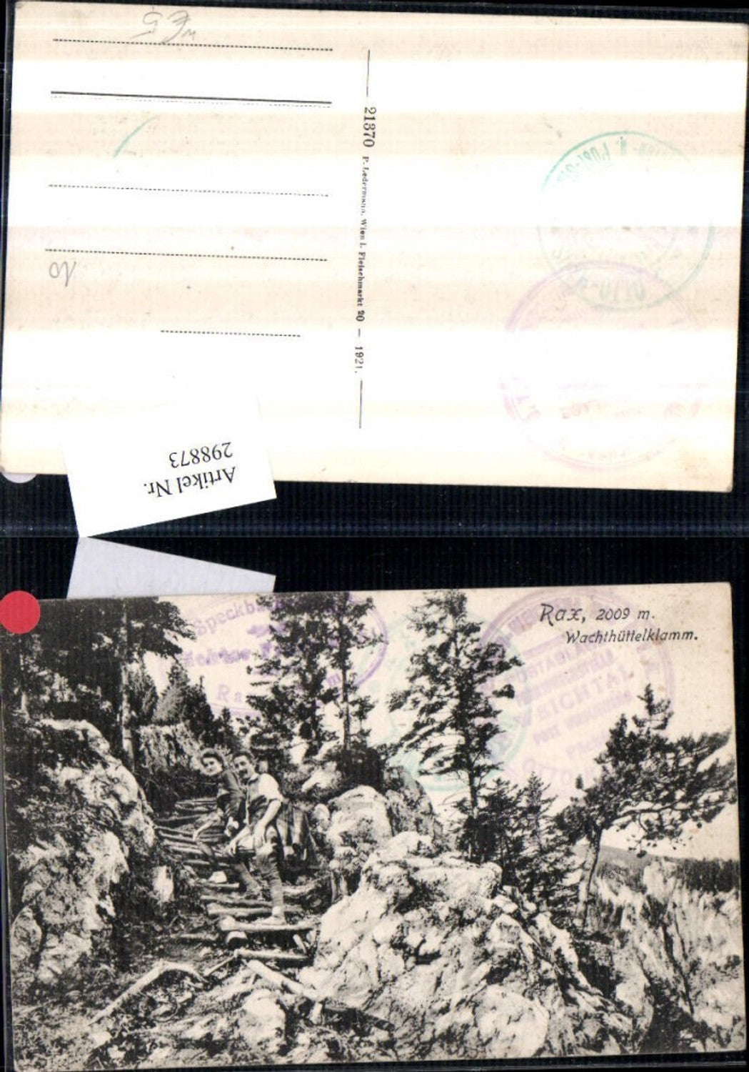 298873,Rax Wachthüttelklamm Wachthüttelkamm Partie b. Reichenau