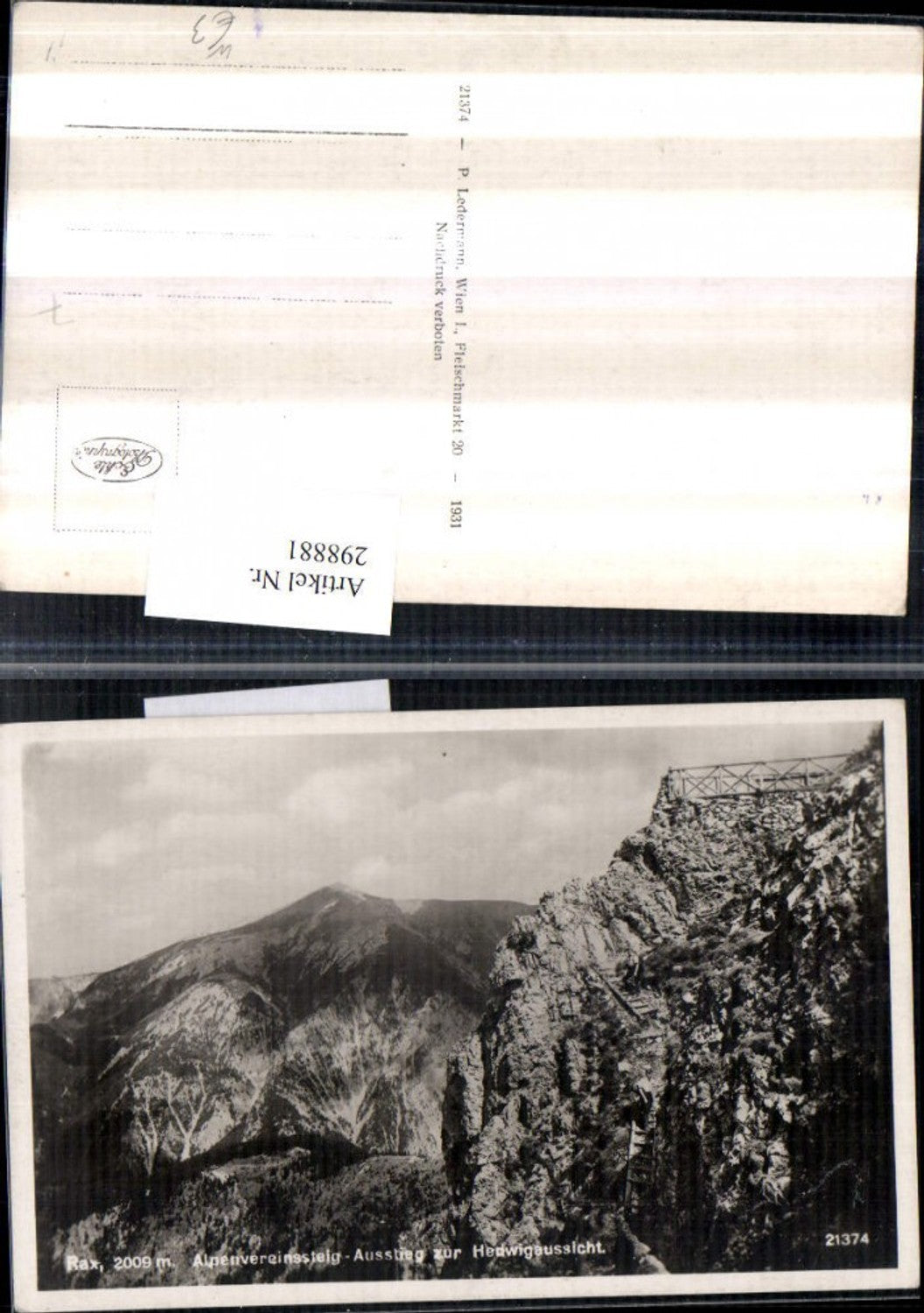 298881,Rax Alpenvereinssteig Ausstieg zur Hedwig-Aussicht Bergkulisse b. Reichenau