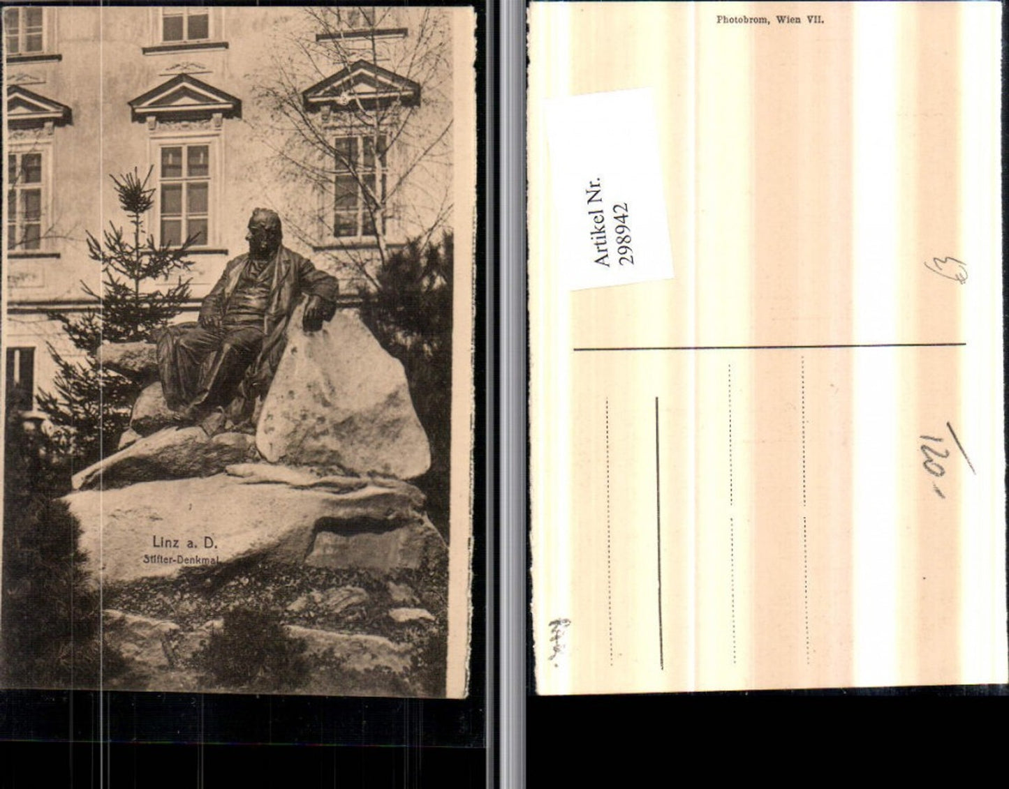 298942,Linz an d. Donau Adalbert Stifter-Denkmal