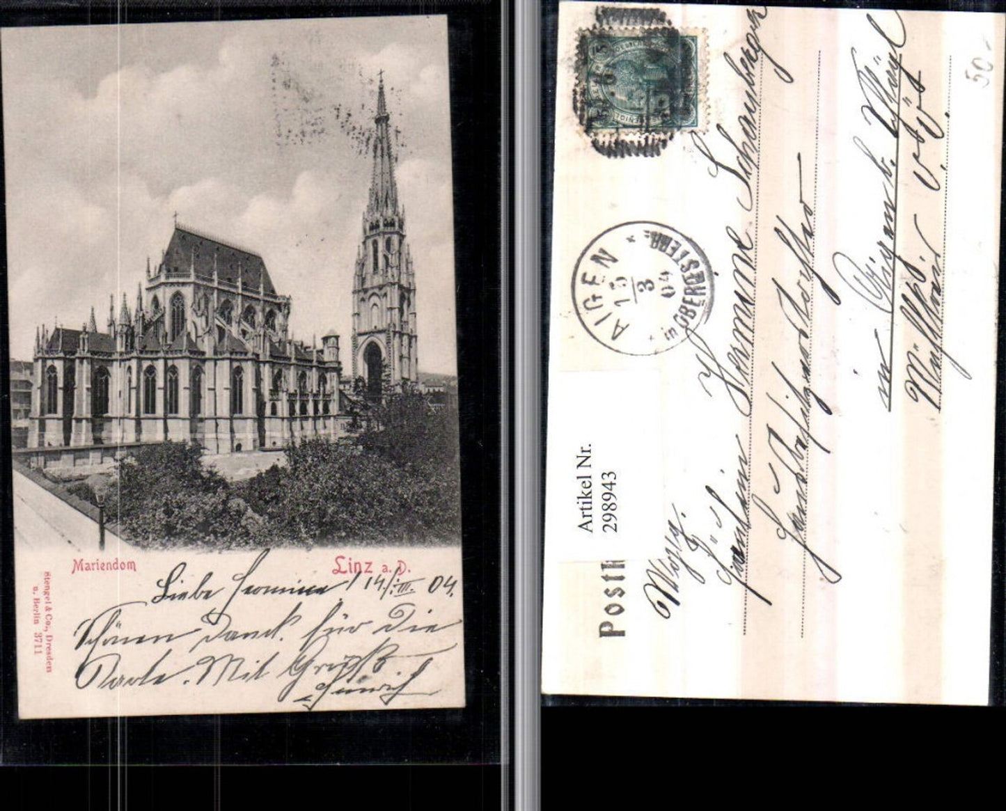 298943,Linz an d. Donau Mariendom Dom Kirche pub Stengel & Co 3711