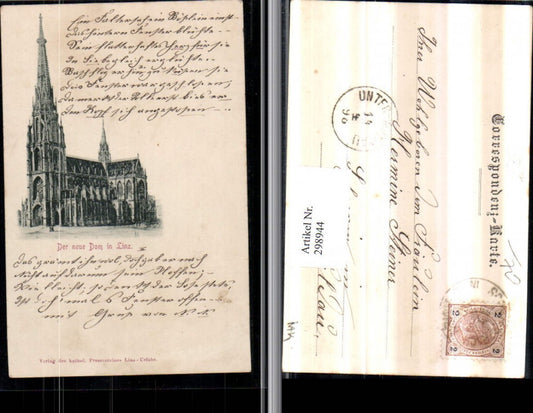 298944,Linz an d. Donau Dom Kirche