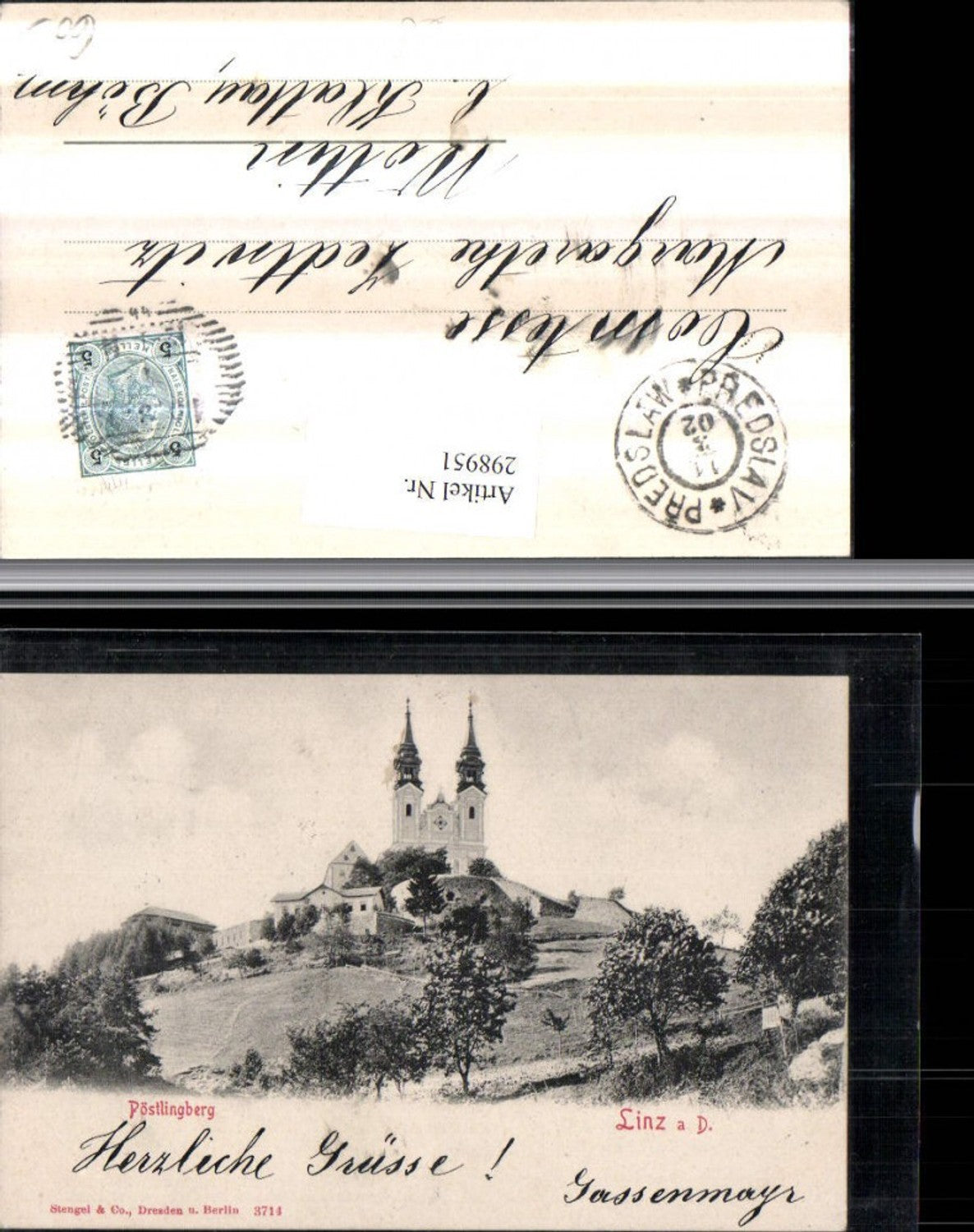 298951,Linz an d. Donau Pöstlingberg Kirche pub Stengel & Co 3714