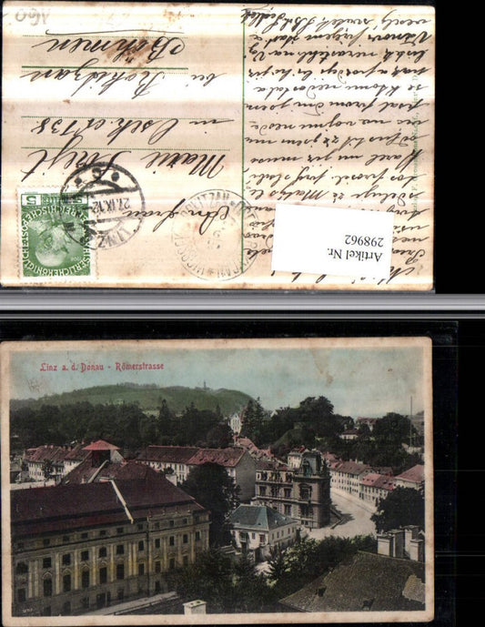 298962,Linz an d. Donau Teilansicht Römerstraße