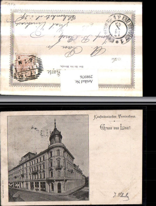 298976,Linz an d. Donau Kaufmännisches Vereinshaus