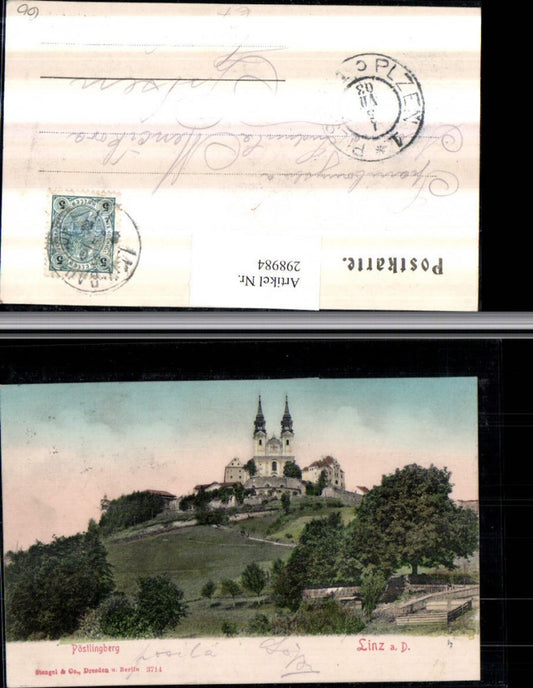 298984,Linz an d. Donau Pöstlingberg Kirche pub Stengel & Co 3714