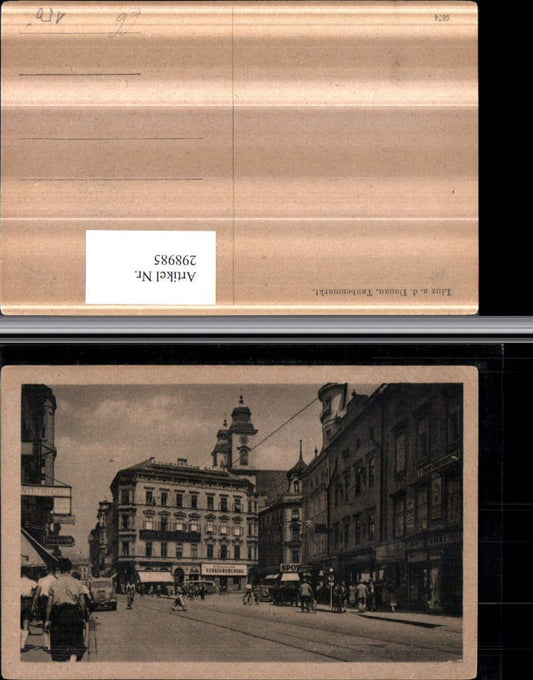 298985,Linz an d. Donau Taubenmarkt Straßenansicht Geschäfte