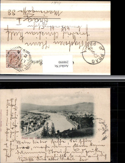 298990,Gruß aus Linz an d. Donau Totale pub Stengel & Co 3701