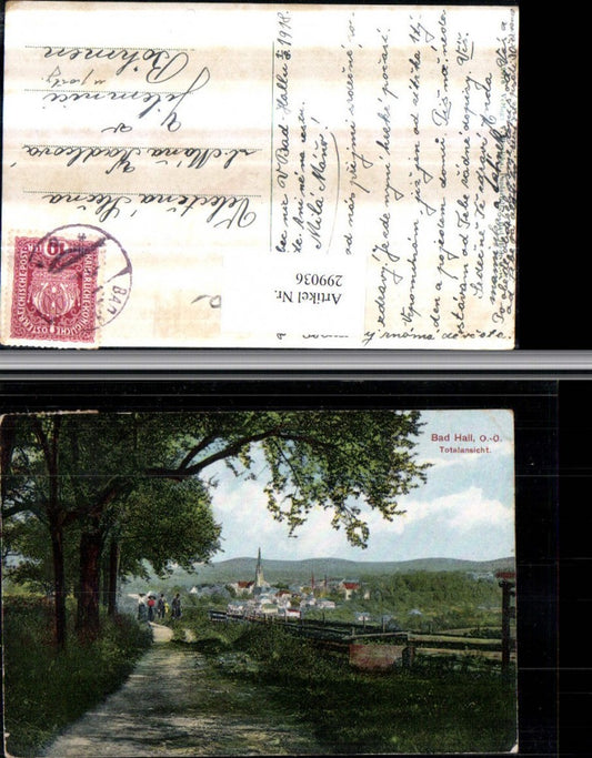 299036,Blick auf Bad Hall Totale Wegpartie
