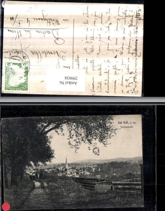 299038,Blick auf Bad Hall Totale Wegpartie
