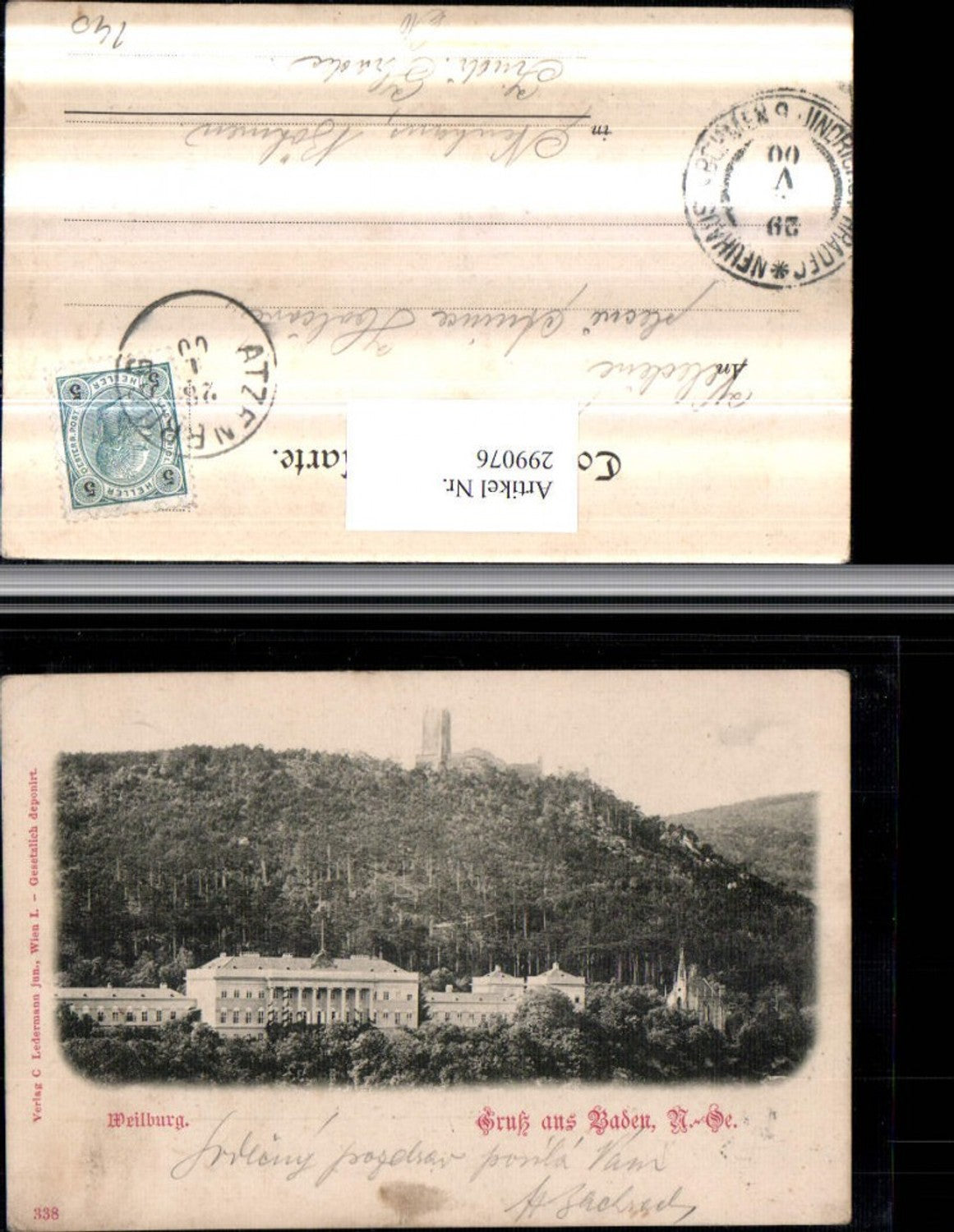 299076,Gruß aus Baden b. Wien Weilburg