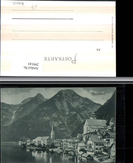 299143,Hallstatt Teilansicht Kirche Bergkulisse