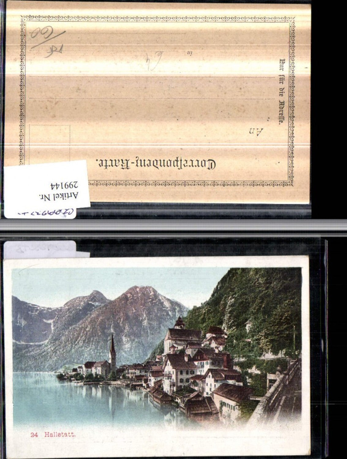 299144,Hallstatt Teilansicht Kirche Bergkulisse