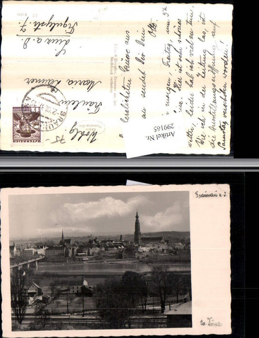 299165,Braunau am Inn Totale Kirche Brücke