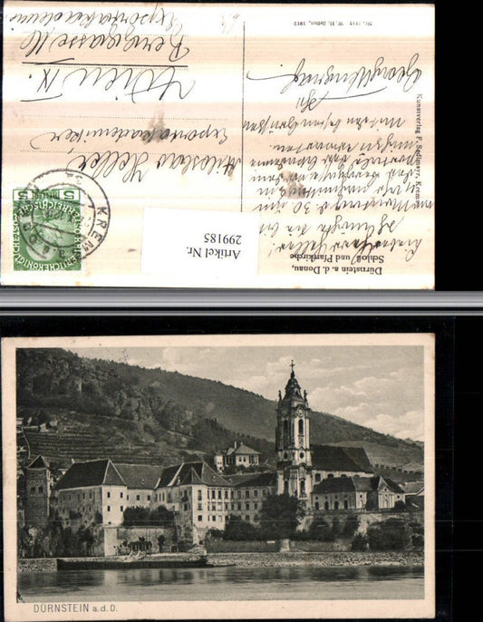 299185,Dürnstein an d. Donau Schloss u. Pfarrkirche Kirche