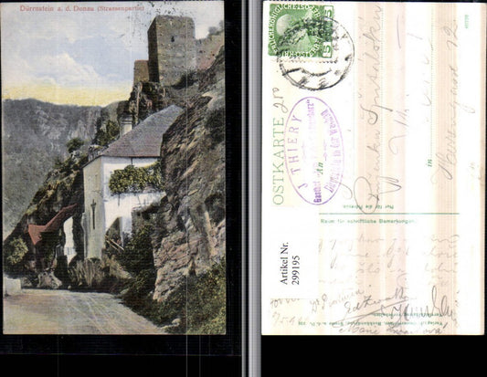 299195,Dürnstein an d. Donau Straßenansicht Ruine