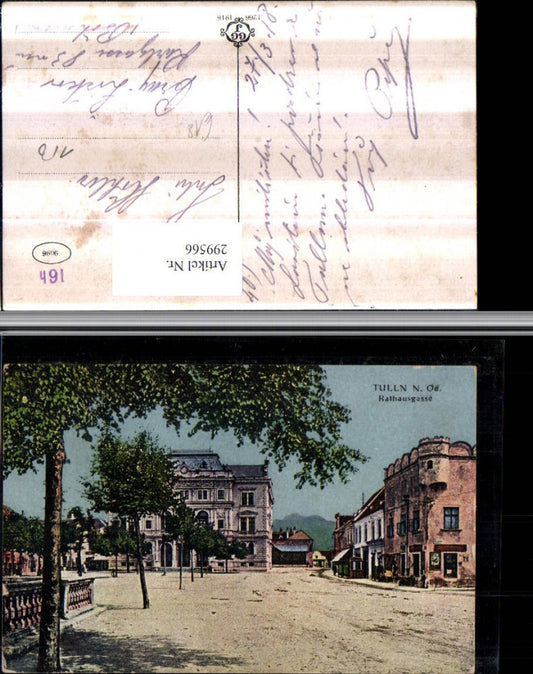 299566,Tulln an d. Donau Rathausgasse Straßenansicht Rathaus