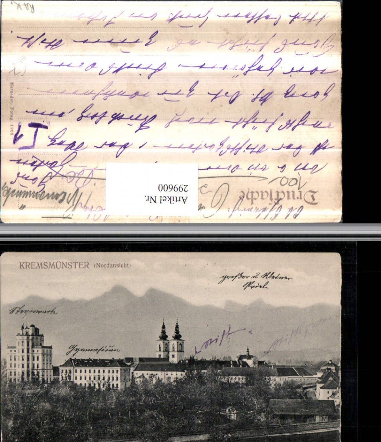 299600,Kremsmünster Stift Nordansicht