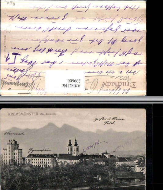 299600,Kremsmünster Stift Nordansicht