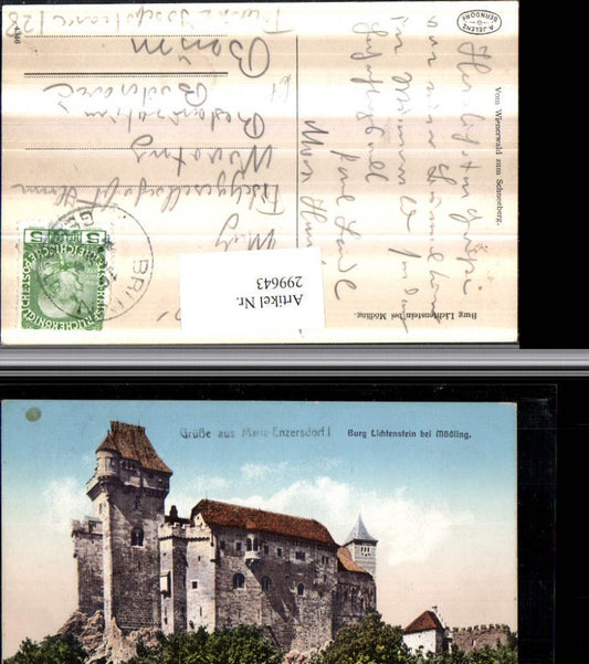 299643,Maria Enzersdorf b. Mödling Burg Liechtenstein