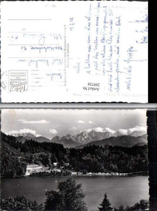 299728,Klopeinersee See b. St. Kanzian m. Steineralpen Bergkulisse pub Franz Schilcher
