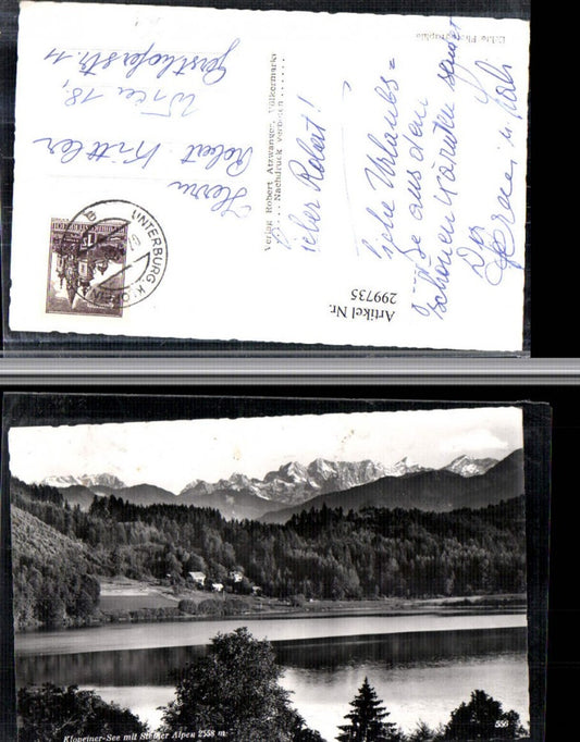 299735,Klopeinersee See b. St. Kanzian m. Steiner-Alpen Bergkulisse