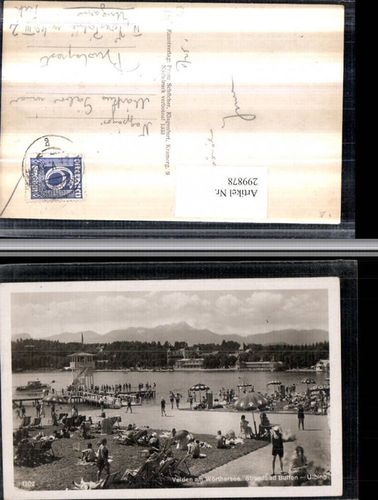 299878,Velden am Wörthersee Strandbad Bulfon Ulbing Strandleben pub Franz Schilcher 1102