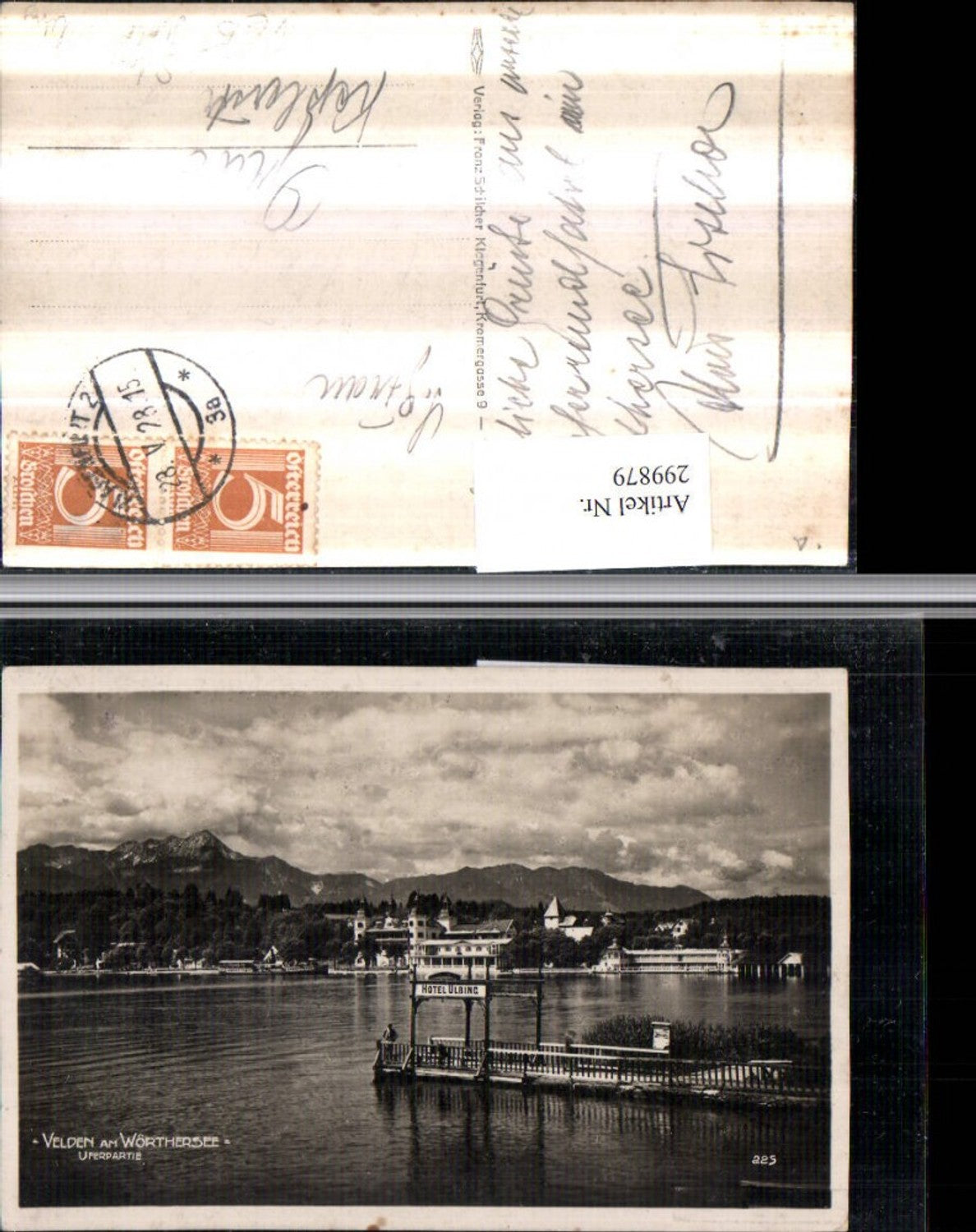299879,Velden am Wörthersee Uferpartie Steg Ulbing pub Franz Schilcher 225