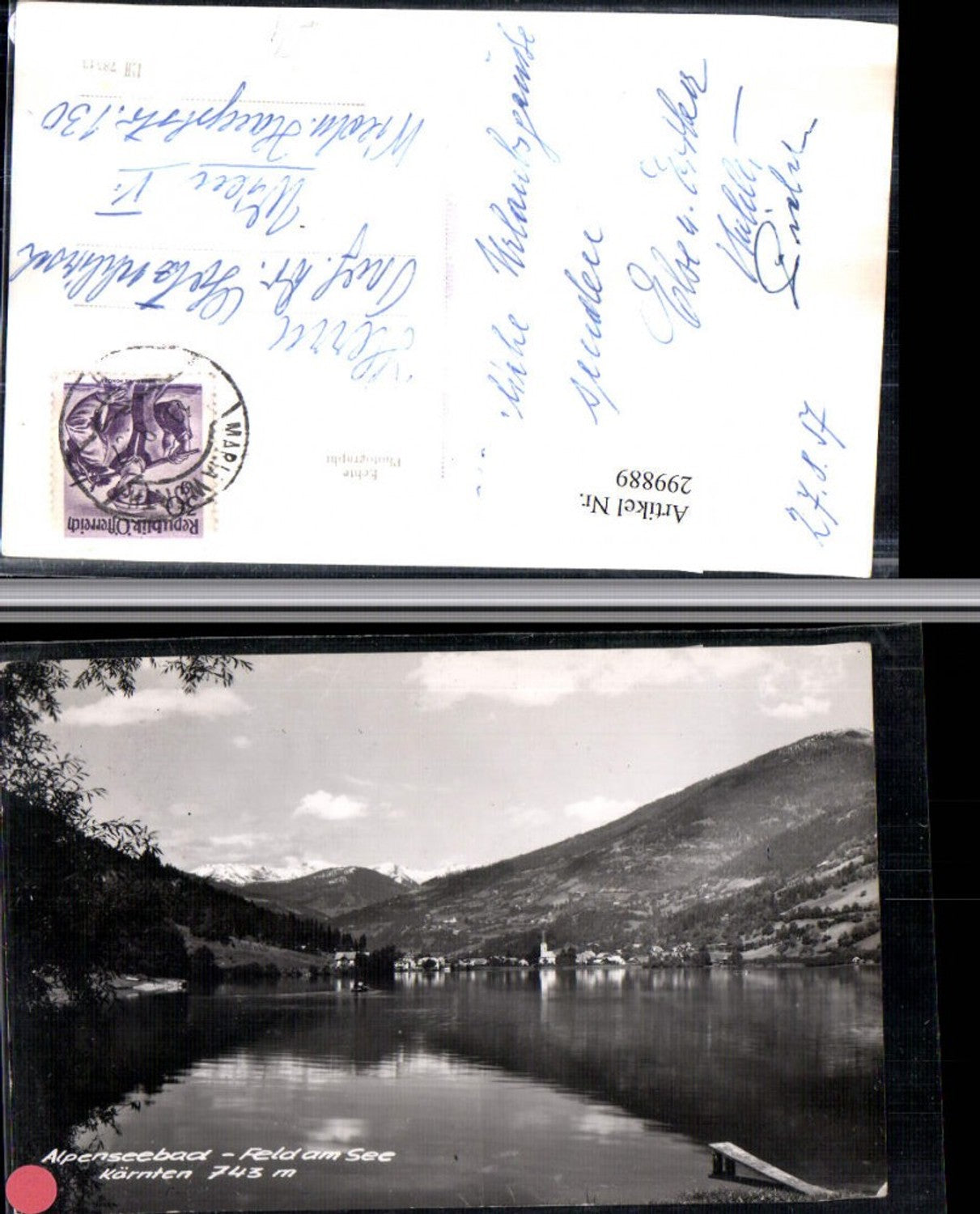 299889,Alpenseebad Feld am See Totale Bergkulisse
