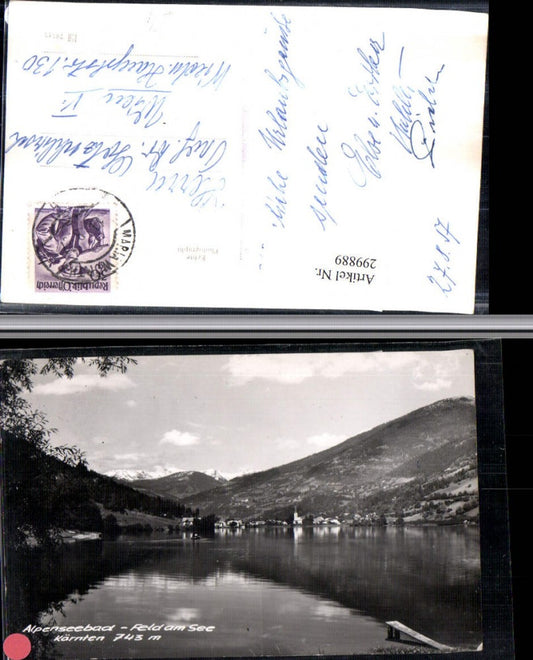 299889,Alpenseebad Feld am See Totale Bergkulisse