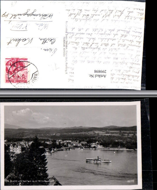 299898,Velden am Wörthersee Totale Bucht Dampfer pub Franz Schilcher 2275